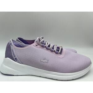 Lacoste Women's Lt Fit 318 3 SPW Sneaker Trainers Purple Size 8.5 NEW